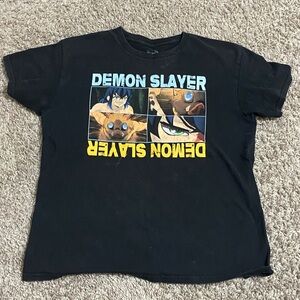 Demon Slayer Black Kids T-Shirt